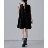 etoll エトル バックオープンスリーブレスフレアチュニック | Fashion Letter | 詳細画像4
