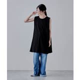 etoll エトル バックオープンスリーブレスフレアチュニック | Fashion Letter | 詳細画像6