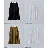etoll エトル バックオープンスリーブレスフレアチュニック | Fashion Letter | 詳細画像18