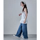 etoll エトル アイレットレースキャミソールチュニックトップス | Fashion Letter | 詳細画像9