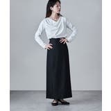 etoll エトル リネンタッチハイウエストタイトスカート | Fashion Letter | 詳細画像4