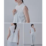 etoll エトル リネンタッチシャーリングブラウス | Fashion Letter | 詳細画像12 