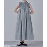 etoll エトル リネンタッチシャーリングワンピース | Fashion Letter | 詳細画像14 