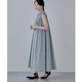 etoll エトル リネンタッチシャーリングワンピース | Fashion Letter | 詳細画像15 