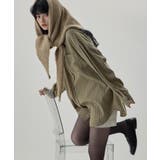 ベージュ | etoll エトル モヘアタッチトライアングルスカーフ | Fashion Letter