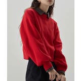 etoll エトル スウェットライク刺繍ロゴニット | Fashion Letter | 詳細画像15 