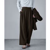 etoll エトル 【単品】ツイルタックワイドパンツ | Fashion Letter | 詳細画像13 