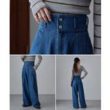 etoll エトル 2wayウエストワイドストレートデニム | Fashion Letter | 詳細画像16 