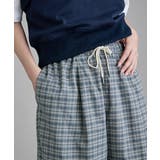 etoll エトル チェック柄コットンワイドパンツ | Fashion Letter | 詳細画像4 