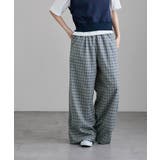 etoll エトル チェック柄コットンワイドパンツ | Fashion Letter | 詳細画像6 