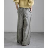 etoll エトル チェック柄コットンワイドパンツ | Fashion Letter | 詳細画像10 