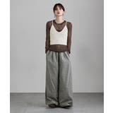 etoll エトル チェック柄コットンワイドパンツ | Fashion Letter | 詳細画像11 