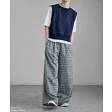 etoll エトル チェック柄コットンワイドパンツ | Fashion Letter | 詳細画像13 
