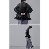 etoll エトル オーガンジーフリルヘムシアーブラウス | Fashion Letter | 詳細画像4 