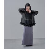 etoll エトル オーガンジーフリルヘムシアーブラウス | Fashion Letter | 詳細画像13 