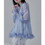 etoll エトル オーガンジーフリルヘムシアーブラウス | Fashion Letter | 詳細画像16 