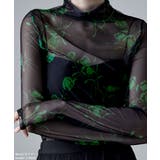 etoll エトル 花柄シアーボトルネックトップス | Fashion Letter | 詳細画像14 