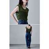 etoll エトル 前後2wayメッシュニットベスト | Fashion Letter | 詳細画像4