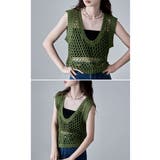 etoll エトル 前後2wayメッシュニットベスト | Fashion Letter | 詳細画像6