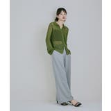 etoll エトル メッシュニット襟付きカーディガン | Fashion Letter | 詳細画像10