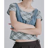 etoll エトル バイアスチェックフライスコンパクトTシャツ | Fashion Letter | 詳細画像17