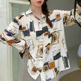 プリント柄シャツ ゆったりとしたシルエットが絶妙に可愛い♪!羽織りとしても♪ | Felt Maglietta | 詳細画像6
