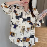 プリント柄シャツ ゆったりとしたシルエットが絶妙に可愛い♪!羽織りとしても♪ | Felt Maglietta | 詳細画像11