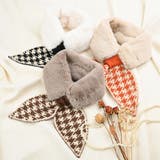 ファーニットリボンマフラー レトロスカーフトレンド秋冬 秋 | Felt Maglietta | 詳細画像5