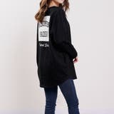ブラック(長袖) | ボックスロゴTシャツ トレンド バックプリント | Felt Maglietta