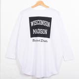 ホワイト(長袖) | ボックスロゴTシャツ トレンド バックプリント | Felt Maglietta
