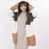 配色モコボアカーディガン 素材はフワッと軽く優しい癒しの肌触りコーディガン | Felt Maglietta | 詳細画像7