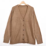 起毛ニットカーディガン 起毛加工なのでふんわりとした肌ざわりで温かいニット | Felt Maglietta | 詳細画像16