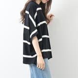 ワイドシルエットボーダーカットソー ゆったり カジュアル 体形カバー | Maria Trinity | 詳細画像12