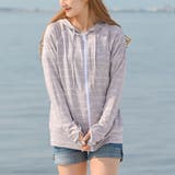 ロゴグレージュ | UVカットパーカーラッシュガード紫外線防カットUPF50+接触冷感 夏 ビーチ | Felt Maglietta