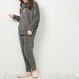 モコボア上下ハイネックパンツセットアップ もこもこあったかいルームウェア パジャマ | Felt Maglietta | 詳細画像14