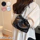 リボン付きチェーンショルダーバッグ 巾着 BAG | Felt Maglietta | 詳細画像1