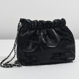 リボン付きチェーンショルダーバッグ 巾着 BAG | Felt Maglietta | 詳細画像30