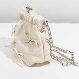 リボン付きチェーンショルダーバッグ 巾着 BAG | Felt Maglietta | 詳細画像28