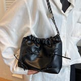 リボン付きチェーンショルダーバッグ 巾着 BAG | Felt Maglietta | 詳細画像7