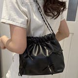 リボン付きチェーンショルダーバッグ 巾着 BAG | Felt Maglietta | 詳細画像8