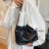 リボン付きチェーンショルダーバッグ 巾着 BAG | Felt Maglietta | 詳細画像9