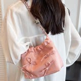 リボン付きチェーンショルダーバッグ 巾着 BAG | Felt Maglietta | 詳細画像13