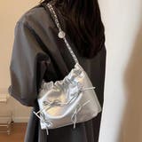 リボン付きチェーンショルダーバッグ 巾着 BAG | Felt Maglietta | 詳細画像15