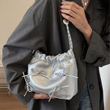 リボン付きチェーンショルダーバッグ 巾着 BAG | Felt Maglietta | 詳細画像18