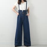 ハイウエストサス付ワイドパンツ ハイウエストデザイン オールシーズン | Felt Maglietta | 詳細画像6