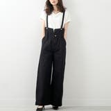 ハイウエストサス付ワイドパンツ ハイウエストデザイン オールシーズン | Felt Maglietta | 詳細画像19