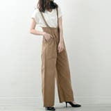 ハイウエストサス付ワイドパンツ ハイウエストデザイン オールシーズン | Felt Maglietta | 詳細画像23