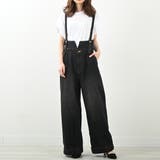 ハイウエストサス付ワイドパンツ ハイウエストデザイン オールシーズン | Felt Maglietta | 詳細画像11