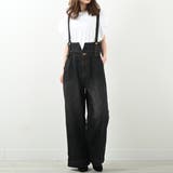 ハイウエストサス付ワイドパンツ ハイウエストデザイン オールシーズン | Felt Maglietta | 詳細画像12