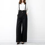 ハイウエストサス付ワイドパンツ ハイウエストデザイン オールシーズン | Felt Maglietta | 詳細画像21 